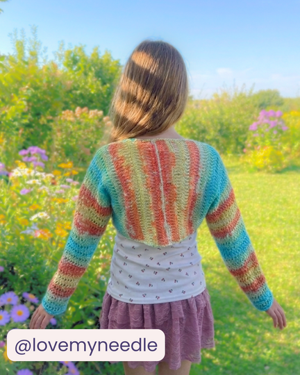 Häkelanleitung für Bolero im Sternenmuster | 6 Größen: XS bis 6XL