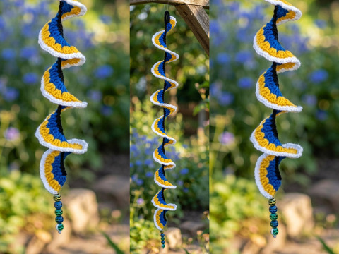 Häkelanleitung: Farbenfroher Windspinner