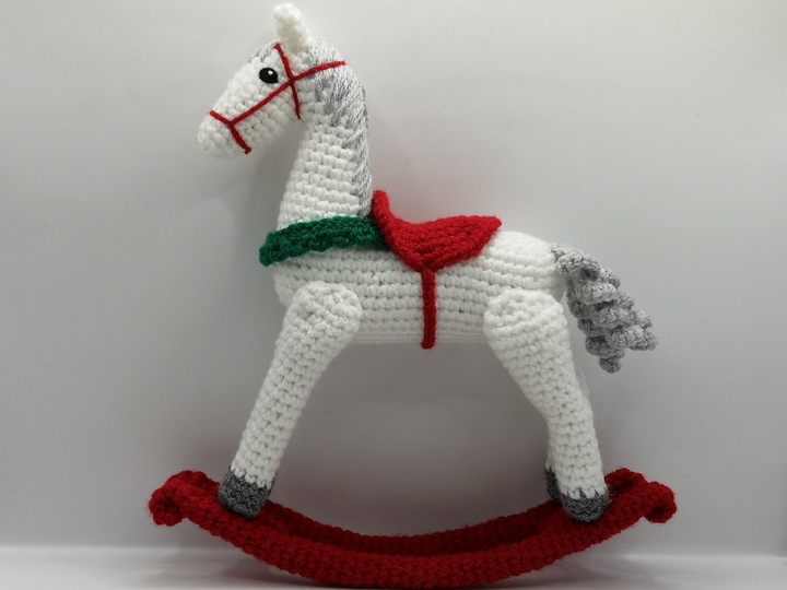 2in1: (Rocking) Horse with movable Legs - Crochet Pattern by NiggyArts