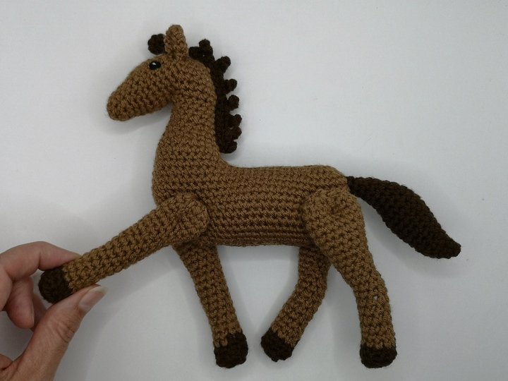 2in1:(Schaukel-)Pferd mit beweglichen Beinen - Häkelanleitung von NiggyArts