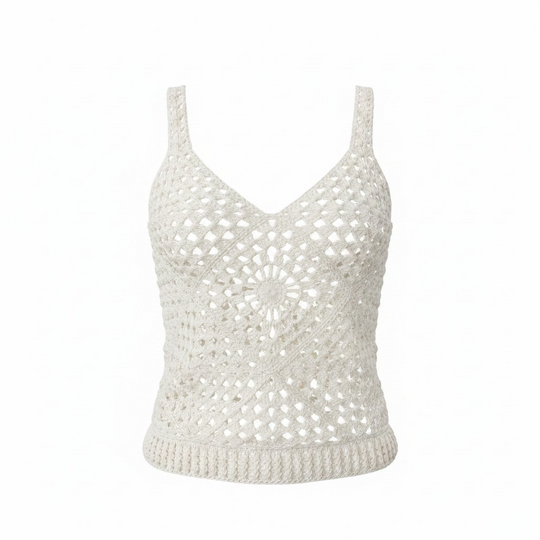 PDF Häkelanleitung Granny Square Sommer Boho Damen Top/Oberteil