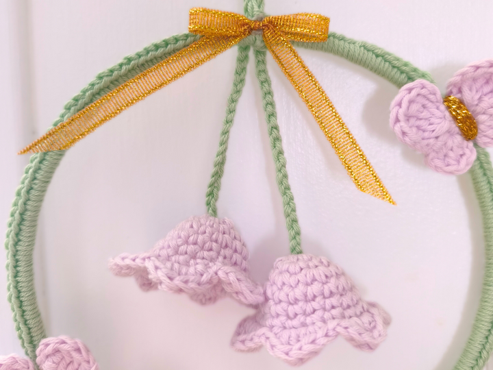 Häkelanleitung Dekoring Schmetterlinge mit Blume