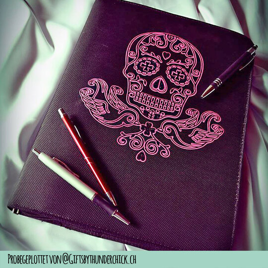 Rockabilly Skull (Skull with Swallow) Cutting File