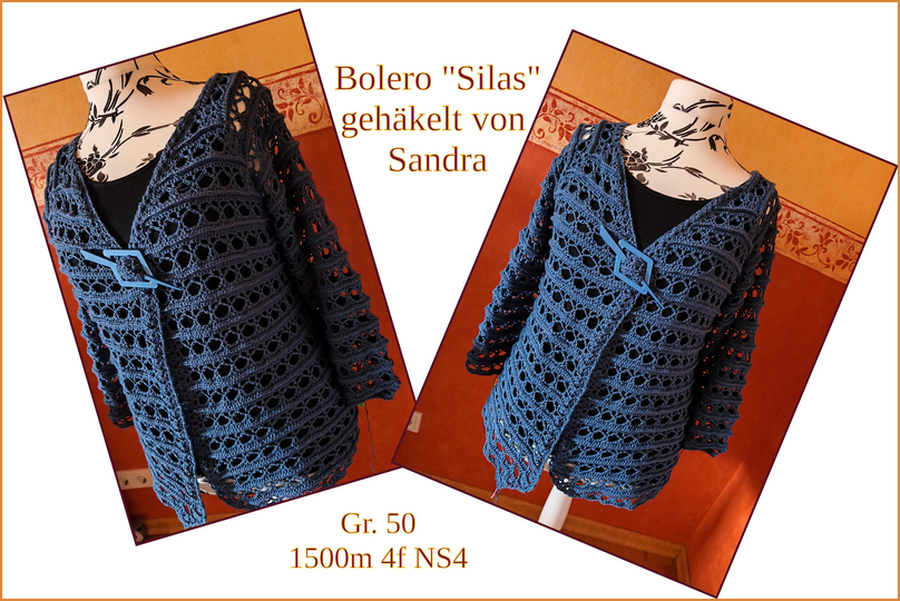 Bolero "Silas" mit Raglan und Reliefmuster, Luftig leicht für Sommerabende
