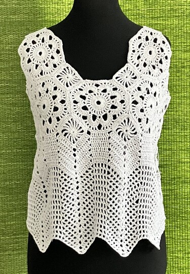 Shirt aus Achtecken - Häkelanleitung