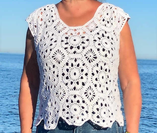 Shirt aus Achtecken - Häkelanleitung