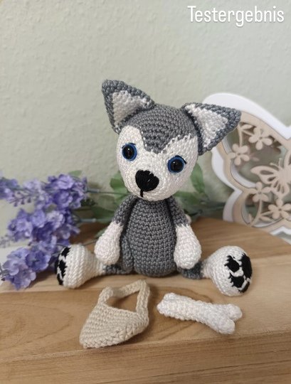 Husky häkeln Anleitung Deutsch | Husky Amigurumi | Hund häkeln |Wolf häkeln