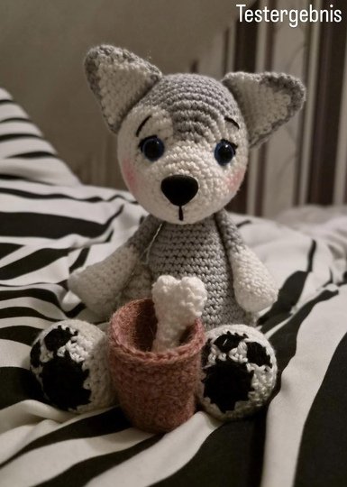 Husky häkeln Anleitung Deutsch | Husky Amigurumi | Hund häkeln |Wolf häkeln