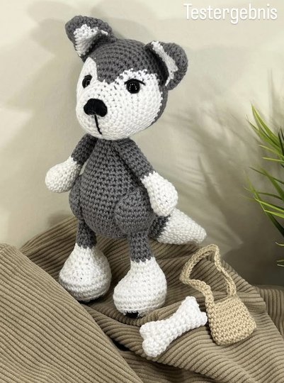 Husky häkeln Anleitung Deutsch | Husky Amigurumi | Hund häkeln |Wolf häkeln