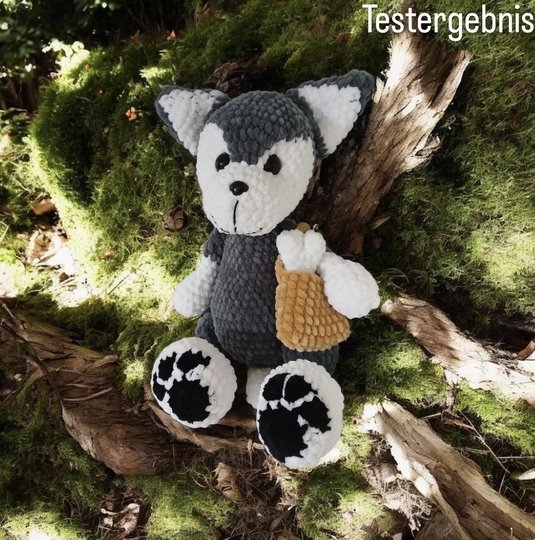 Husky häkeln Anleitung Deutsch | Husky Amigurumi | Hund häkeln |Wolf häkeln