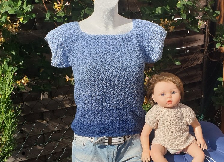 Häkelanleitung Sommer-Top „Lace-Romantik" Sommershirt im Spiral-Flow
