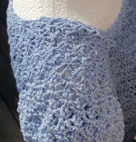 Häkelanleitung Sommer-Top „Lace-Romantik" Sommershirt im Spiral-Flow