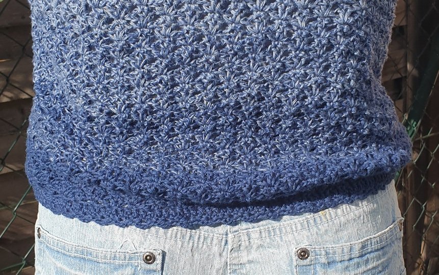 Häkelanleitung Sommer-Top „Lace-Romantik" Sommershirt im Spiral-Flow