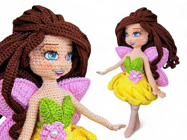 Crochet Pattern: Floralyla, the Little Flower Fairy