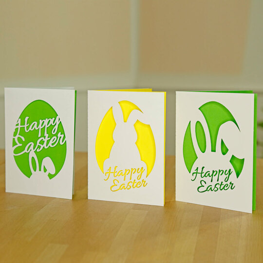 "Happy Easter" Card Cutting File