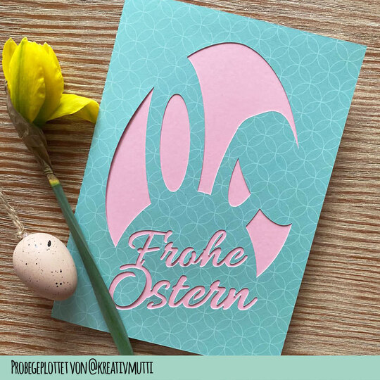 "Happy Easter" Card Cutting File