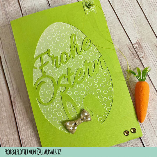 "Happy Easter" Card Cutting File