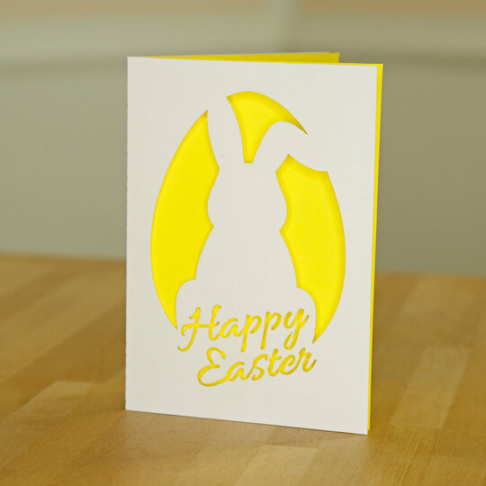 "Happy Easter" Card Cutting File