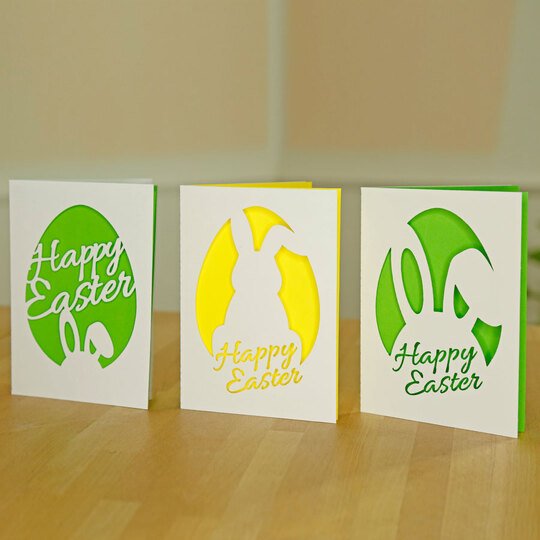 Karte Frohe Ostern Plotterdatei