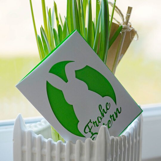 Karte Frohe Ostern Plotterdatei