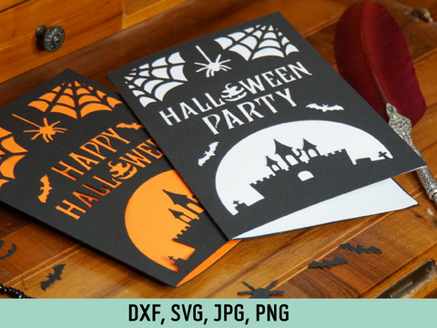 Karte Halloween Plotterdatei
