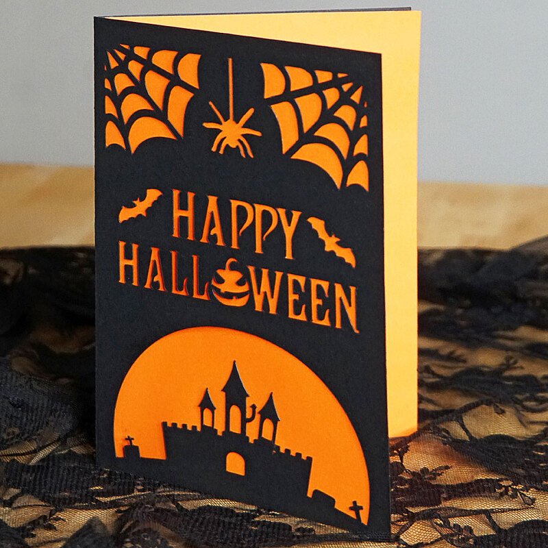 Karte Halloween Plotterdatei