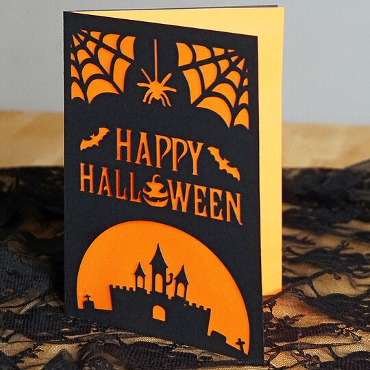 Karte Halloween Plotterdatei
