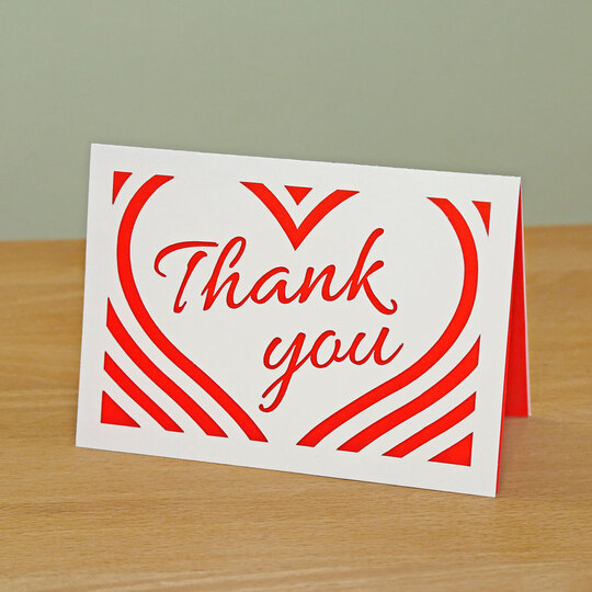 "Thank you" Card Cutting File