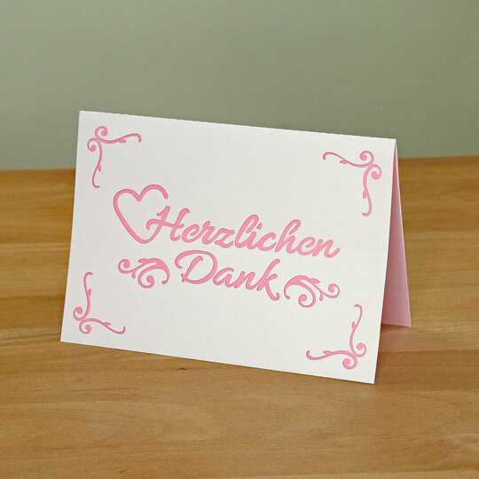 "Thank you" Card Cutting File