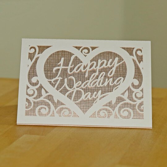 Karte Hochzeitstag Plotterdatei