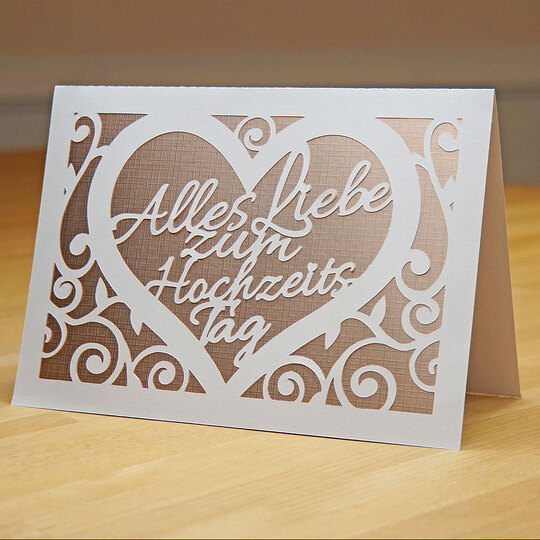 Wedding Anniversary Card Cutting File