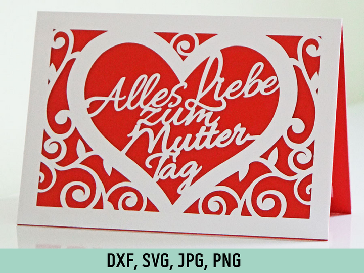 Karte Muttertag Plotterdatei