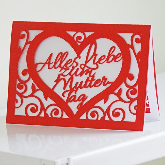Karte Muttertag Plotterdatei
