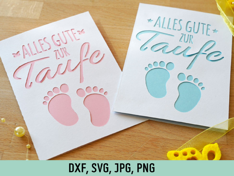 Baptism Card Cutting File