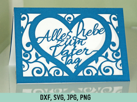 Father's Day Card Cutting File