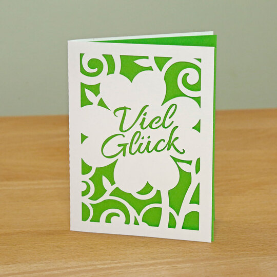 "Good Luck" Card Cutting File