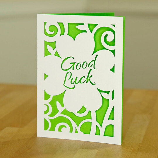 "Good Luck" Card Cutting File