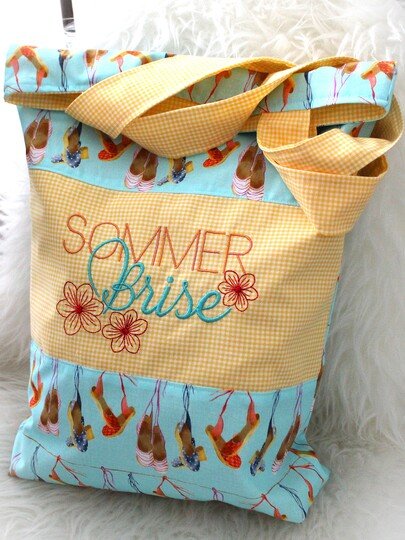 Stickdatei Sommerbrise mit Blumen