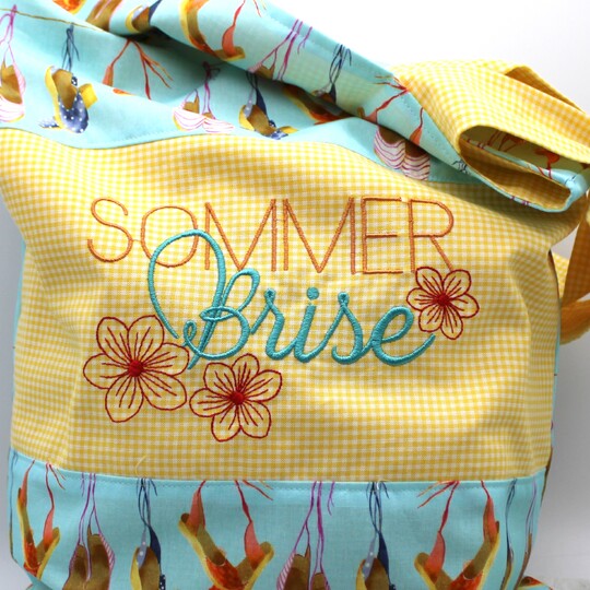 Stickdatei Sommerbrise mit Blumen