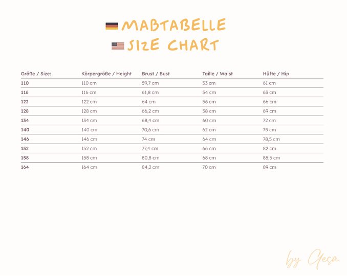 T-shirt & long sleeve pattern – girls 110-164 (relaxed fit)