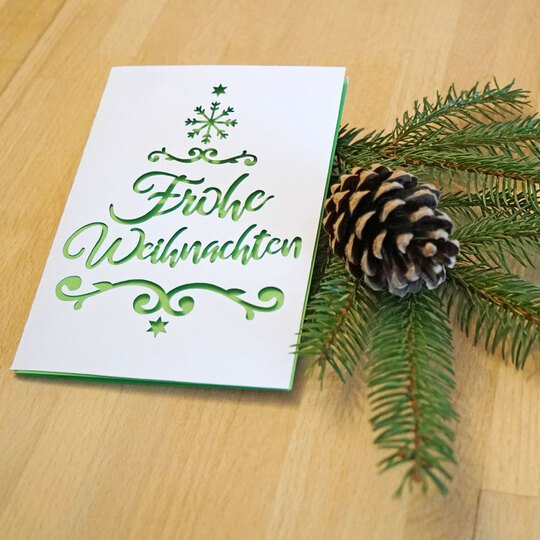 Weihnachtskarte Plotterdatei