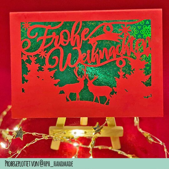 Weihnachtskarte Plotterdatei