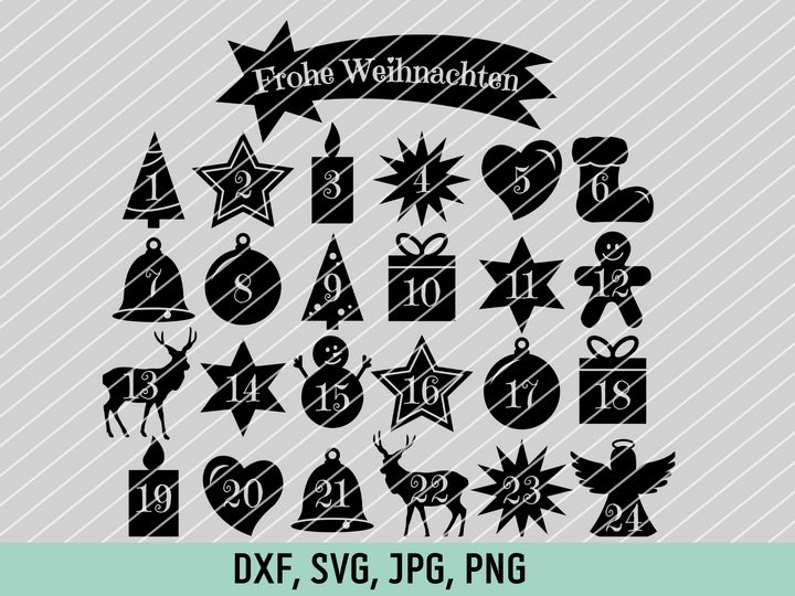 Advent Calendar Cutting File