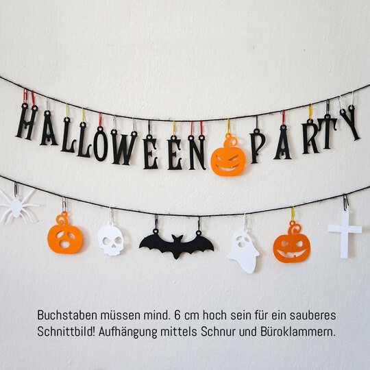 Halloween Girlande Plotterdatei