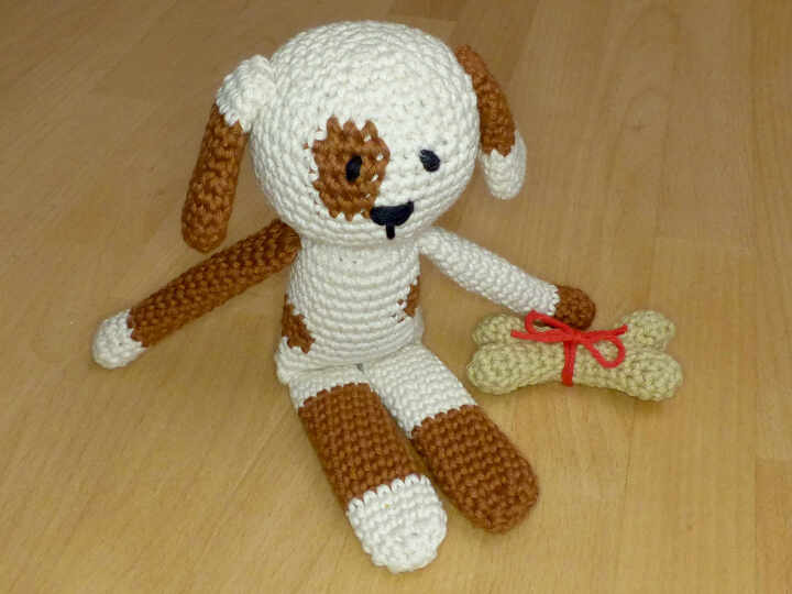 Häkelanleitung Schlenkertiere Hund, Katze, Frosch, Kuscheltier, Spielzeug