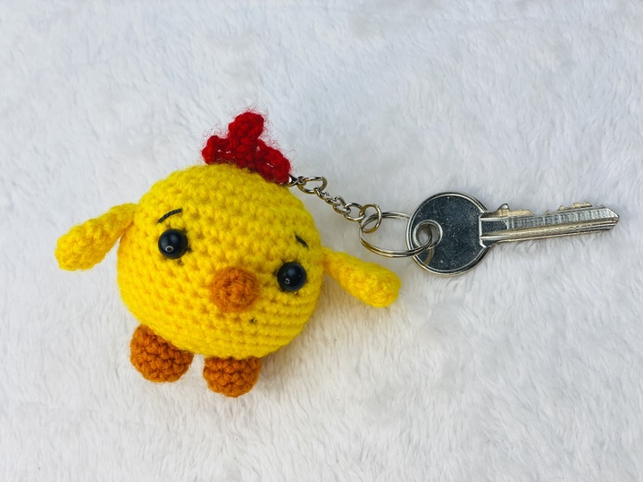 Crochet Chick Keychain Pattern