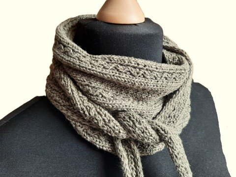 Strickanleitung Schal oder Tuch mit Wellenmuster