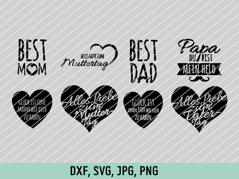 Mother's Day + Father's Day Cutting File