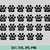 "Paw Print" Size Label Cutting File for Children