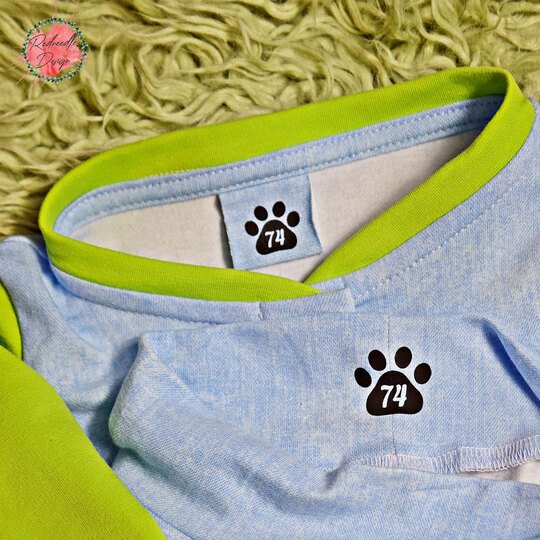 "Paw Print" Size Label Cutting File for Children